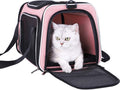 Cozy & Secure Soft Pet Carrier for Medium Cats & Small Dogs - Airline Approved, Escape-Proof, Breathable & Leak-Proof with 3 Doors (Pink)