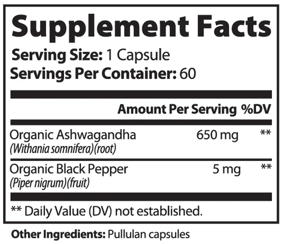 Premium Ashwagandha Supplement