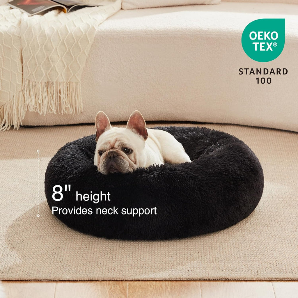 SnugglePaws Plush Donut Bed