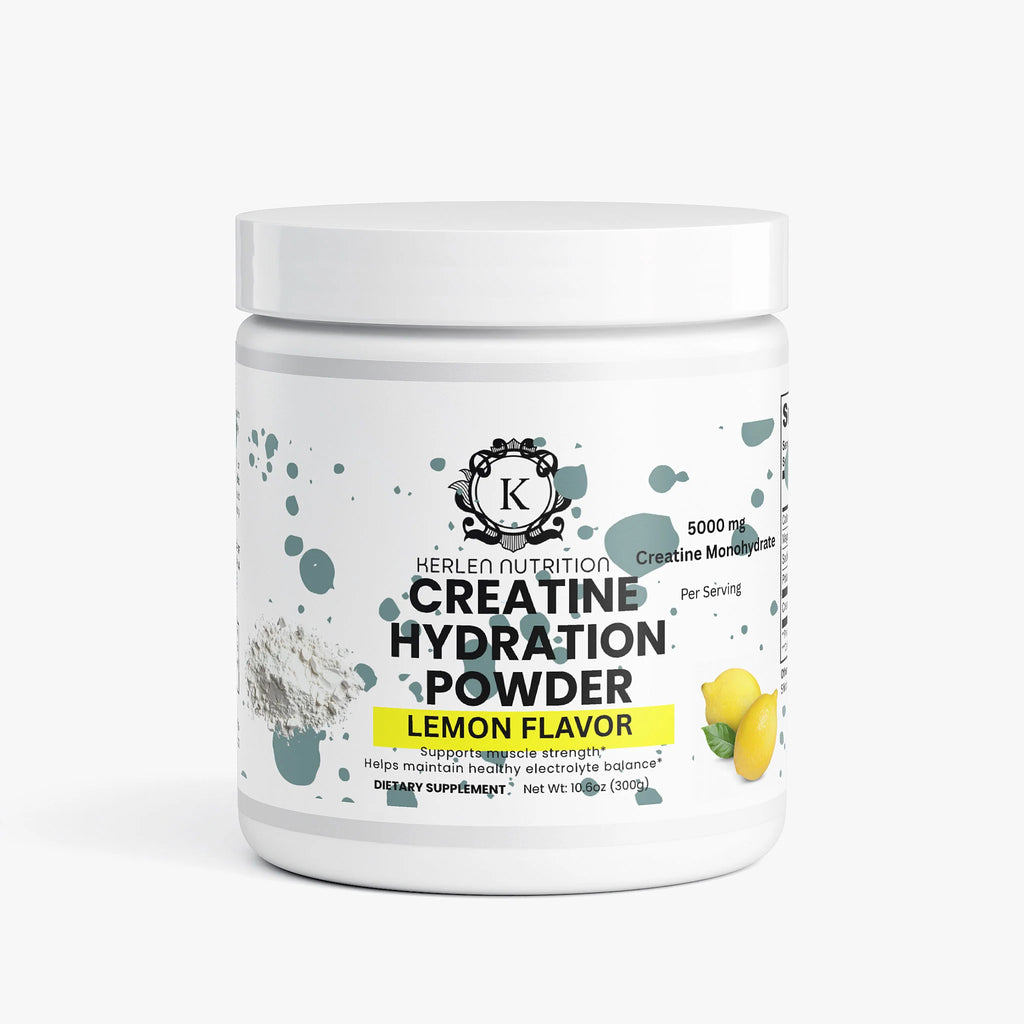 Lemon Flavor Creatine Hydration Powder - 10.6 OZ, 5000 MG Creatine Monohydrate for Optimal Performance