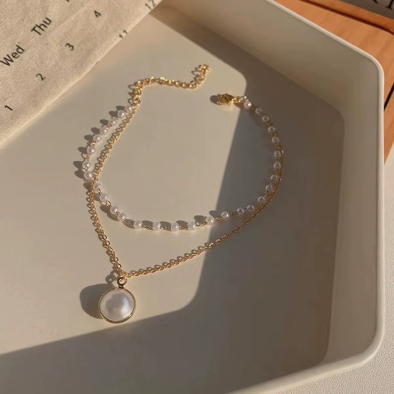 Big Heart Charm Hallowout Star Fire Ball Bracelet for Women Imitation Pearl Cute Charm Lock Closure Ins Women Bracelet Jewelry