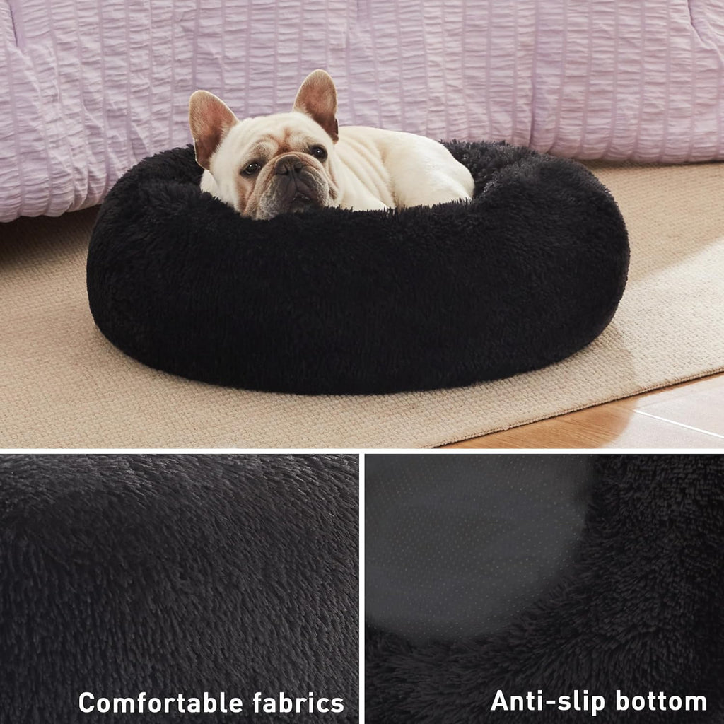 SnugglePaws Plush Donut Bed