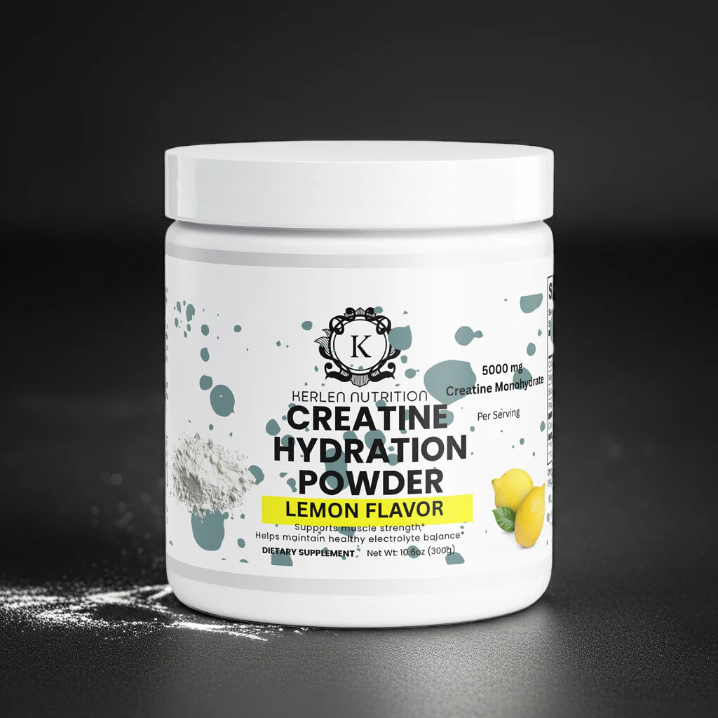 Lemon Flavor Creatine Hydration Powder - 10.6 OZ, 5000 MG Creatine Monohydrate for Optimal Performance