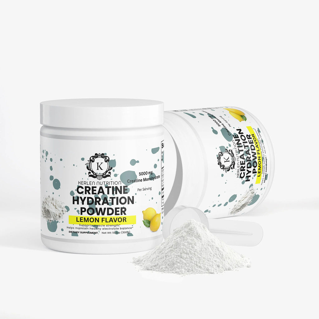 Lemon Flavor Creatine Hydration Powder - 10.6 OZ, 5000 MG Creatine Monohydrate for Optimal Performance