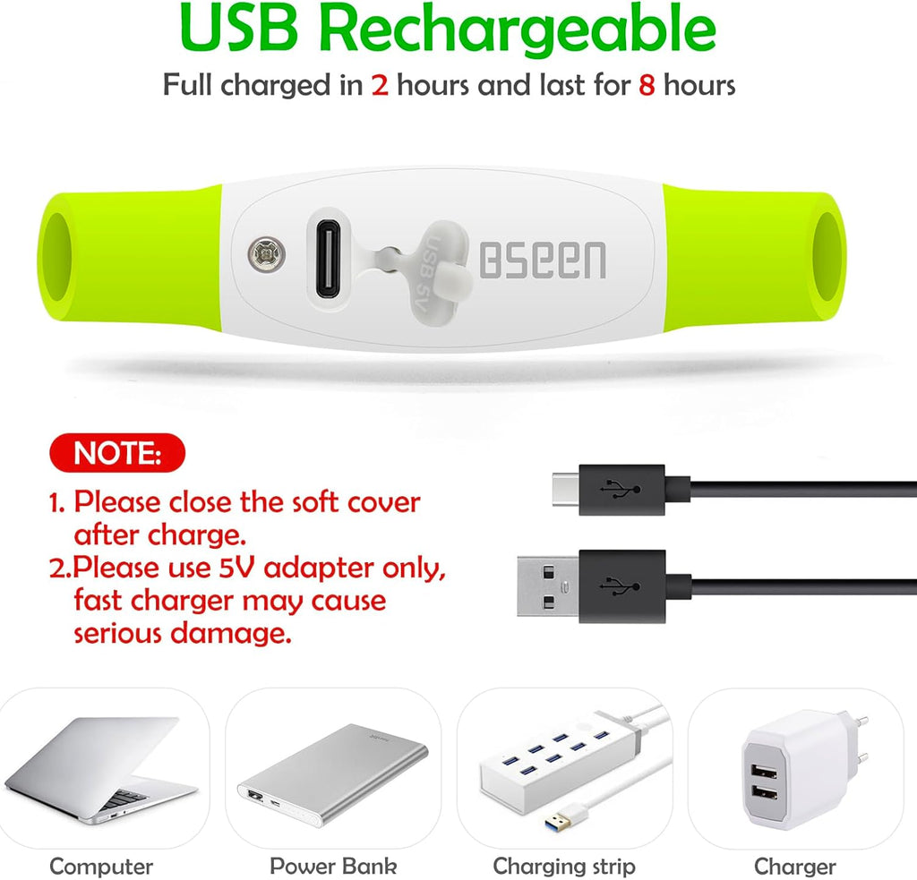 Glow Up Your Pup! 🌟 Rechargeable LED Dog Collar for Nighttime Safety - Perfect for All Sizes! 🐾💚