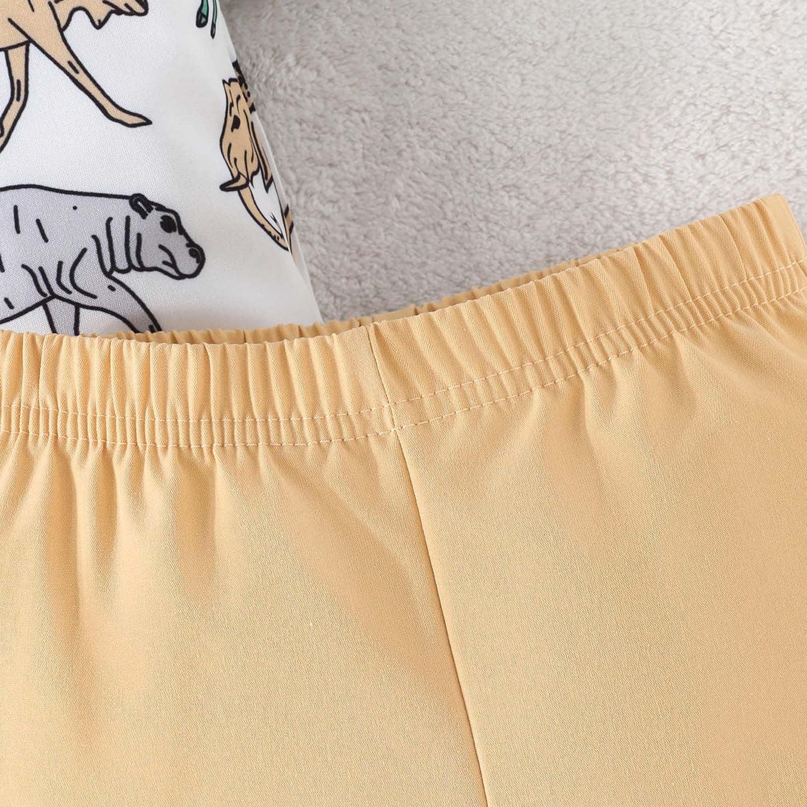 RTKFRFLM Conjunto De Shorts De Verano Para Niño Pequeño 2 Piezas Manga Corta Casual Estampados De Dibujos Animados Tops Camisas De Vacaciones Camiseta Shorts Atuendo Conjunto De Ropa Atuendos,Talla 6-9 Meses