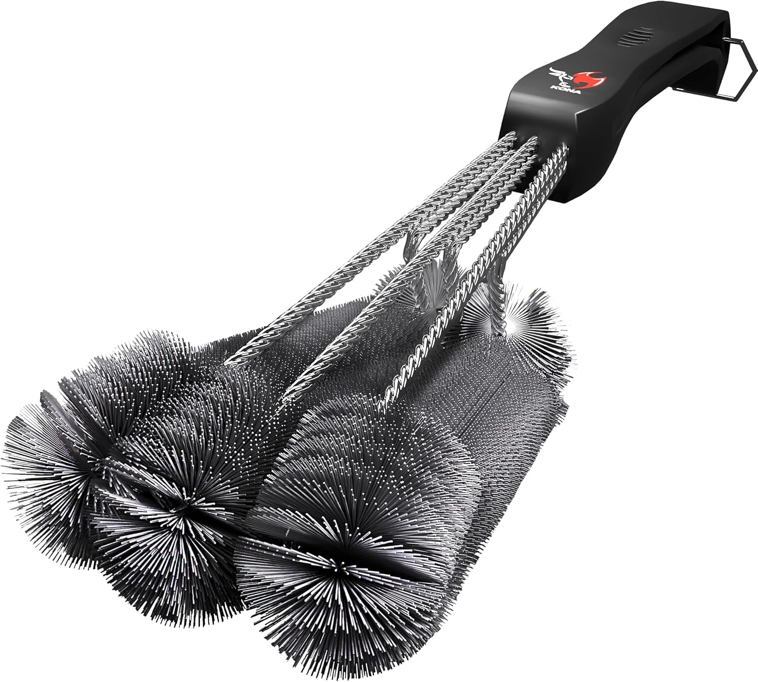 360 Clean Grill Brush – Powerful Grill Cleaner & BBQ Grill Brush for Outdoor Grill – Safe, Bristle BBQ Brush Grill Scraper, Accessory for Easy 30 Second Grill Cleaning - 18 Inch Long Handle