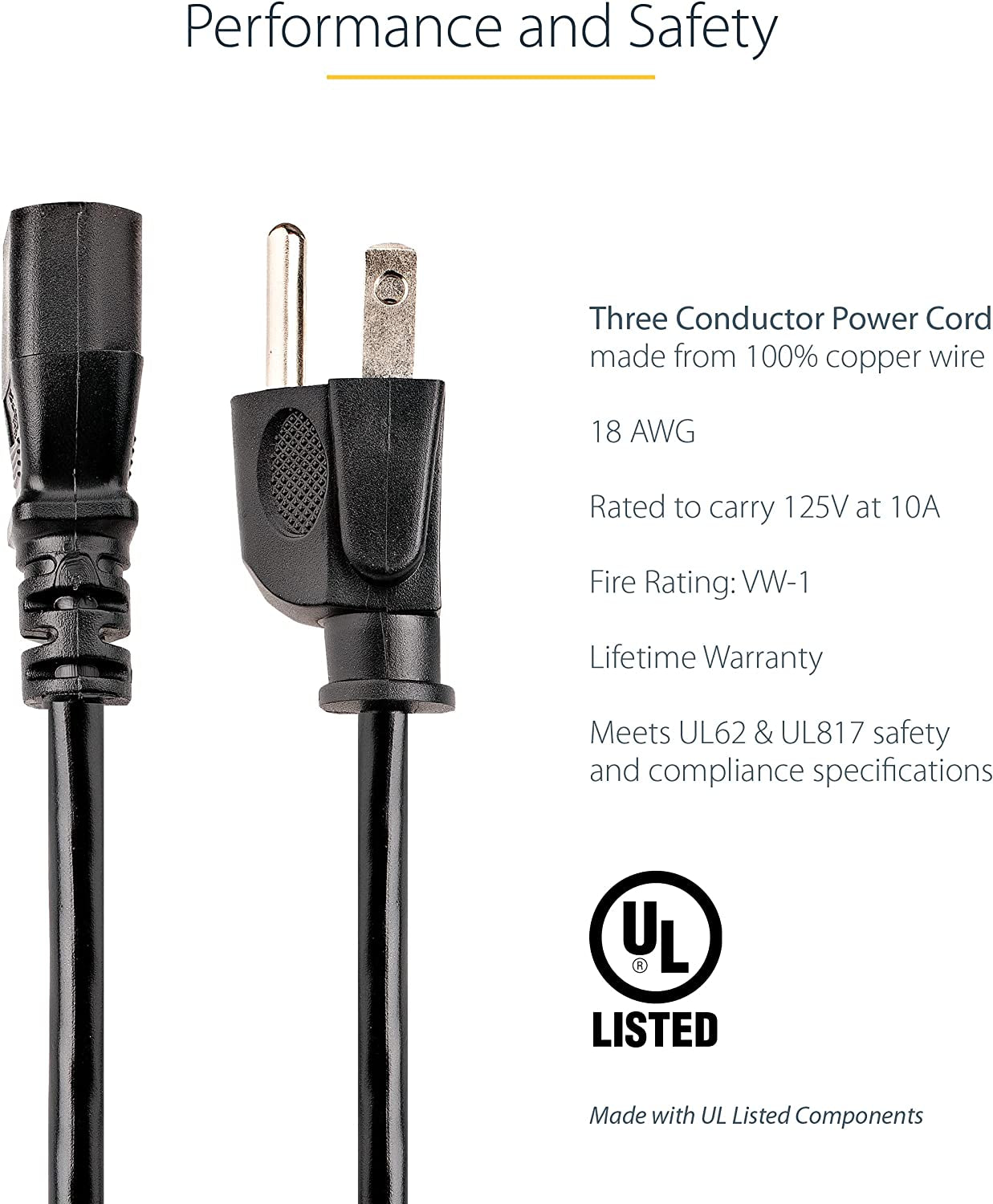 PowerLink Pro 12ft C13 Cable