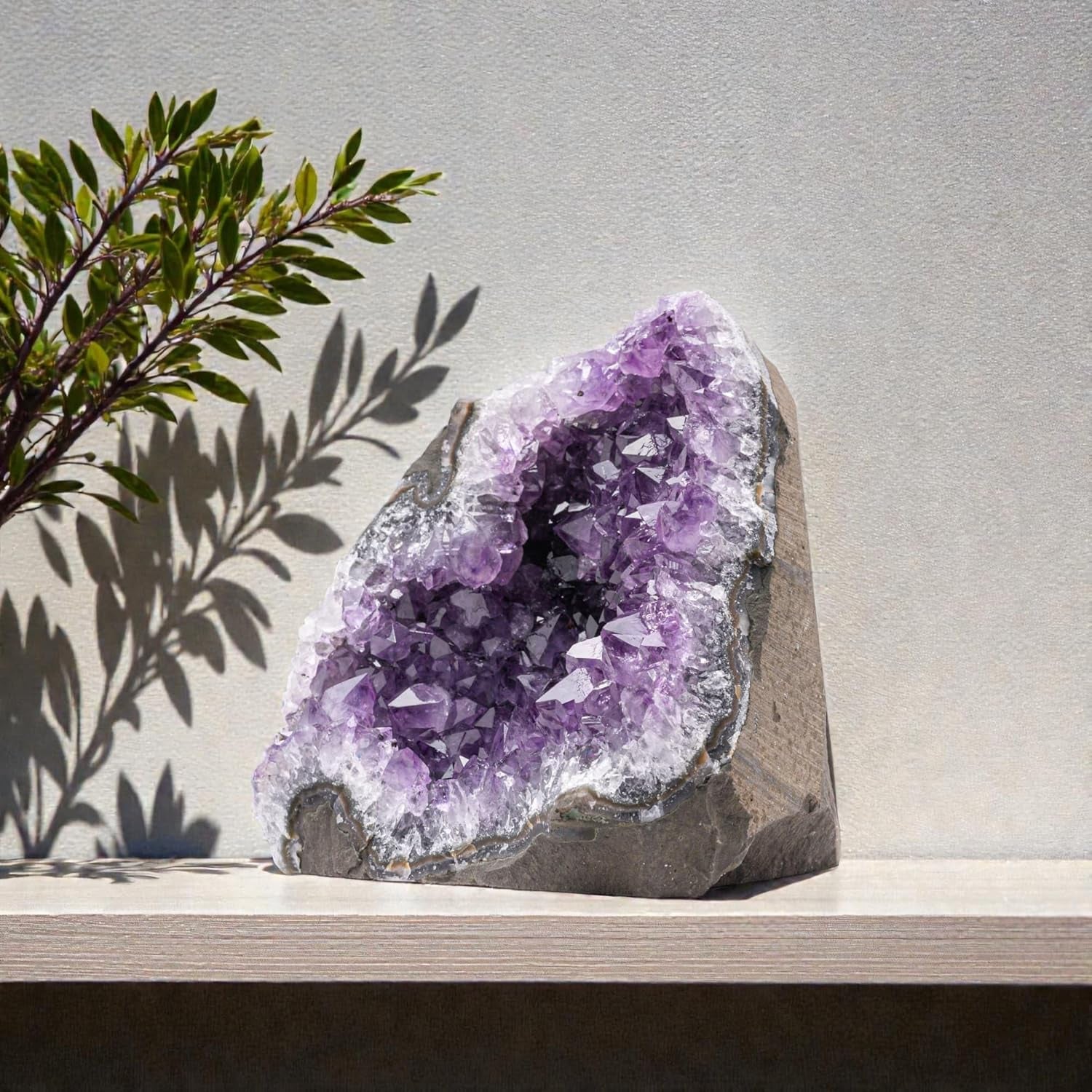 Deep Purple Amethyst Geode – 4"–7"