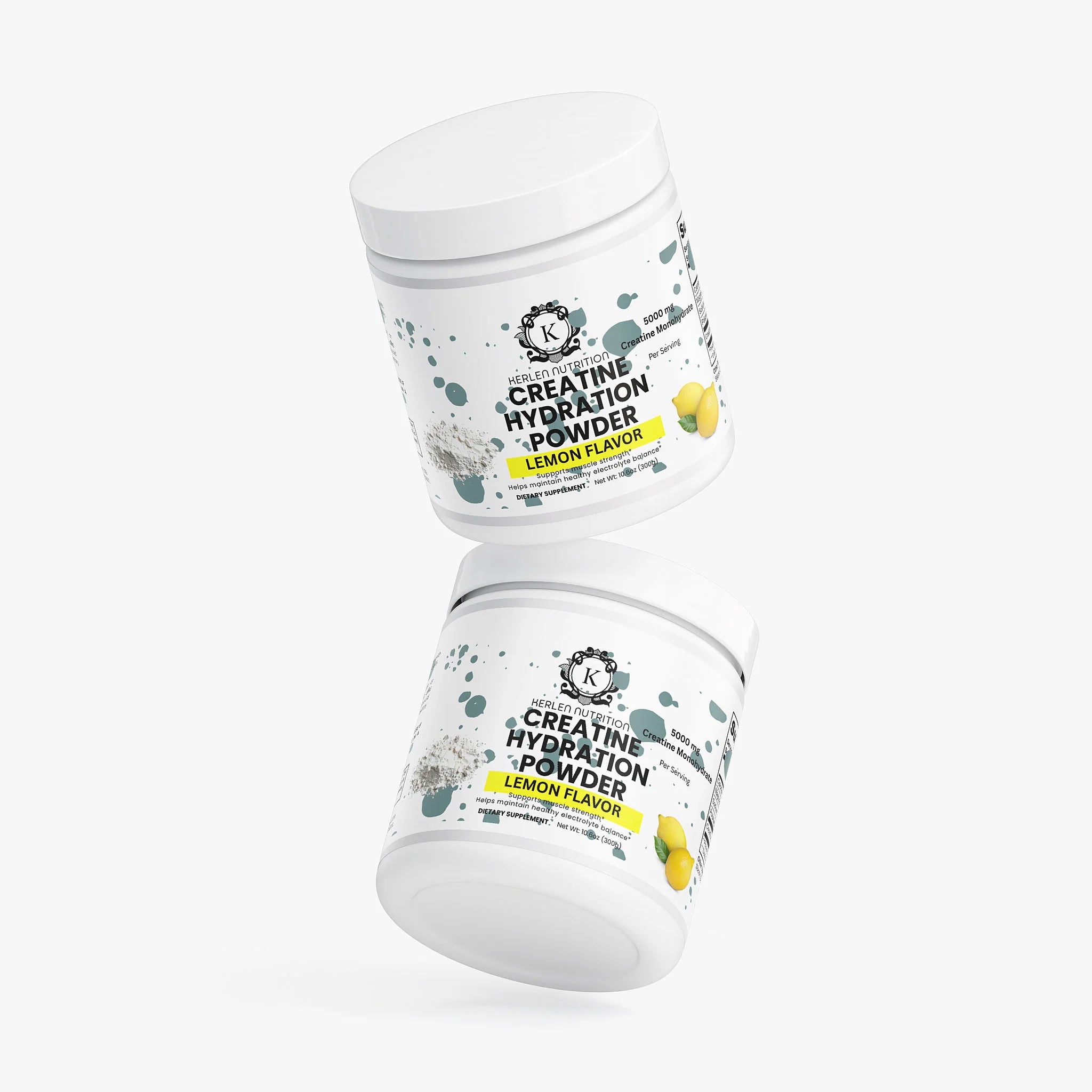 Lemon Flavor Creatine Hydration Powder - 10.6 OZ, 5000 MG Creatine Monohydrate for Optimal Performance