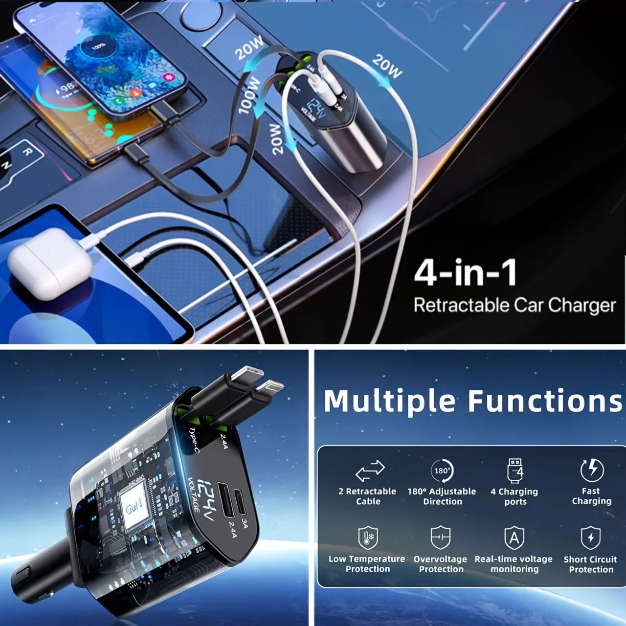VoltDrive 4-in-1 Turbo Charger