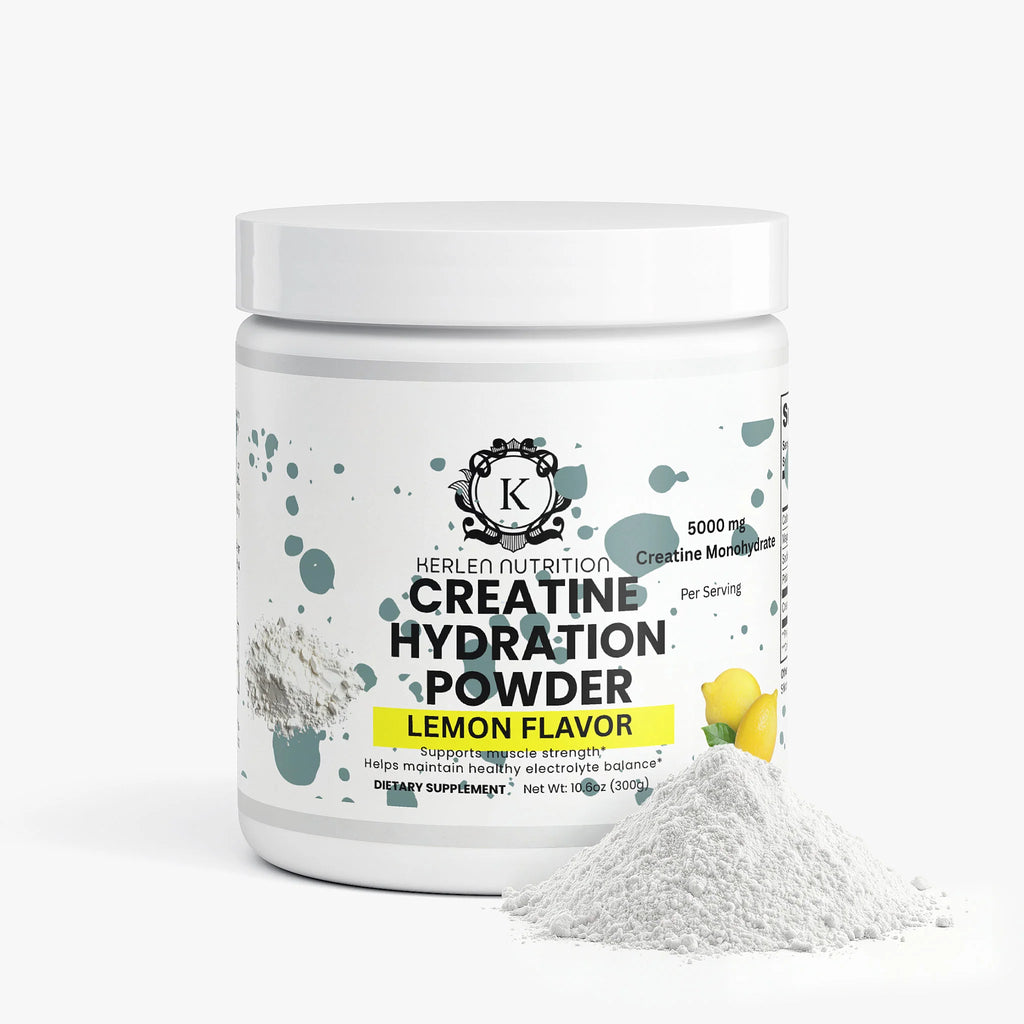 Lemon Flavor Creatine Hydration Powder - 10.6 OZ, 5000 MG Creatine Monohydrate for Optimal Performance