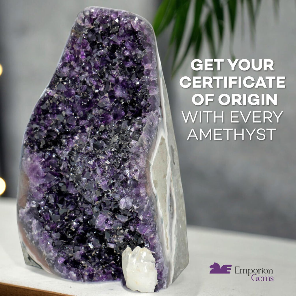 Deep Purple Amethyst Geode – 4"–7"